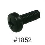 License Plate Screw M6 x 16MM Phillips Pan Head Black Nylon #1852
