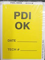 PDI Pre-Delivery InspectionSTICKERS