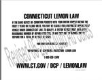 Motor Vehicle Dispute / Lemon Law Sign