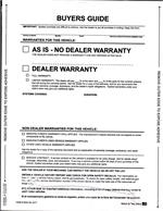 Used Car Buyers Guide - Generic 8252-NL All Seal