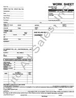 Sales Work Sheets 