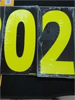 Neon Numbers 10" Black & Yellow