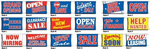 Banner Signs - 3 Ft. X 5 Ft