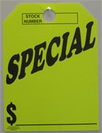 Mirror Hang Tags - Fluorescent Yellow -  Special