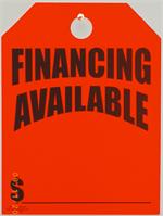 Mirror Hang Tags - Fluorescent Red -  Financing Available