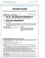 Used Car Buyers Guide Form F-BG-17-REV-1