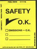 Safety Ok Stickers