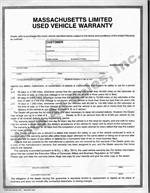 Massachusetts Limited Used Vehicle Warranty 
